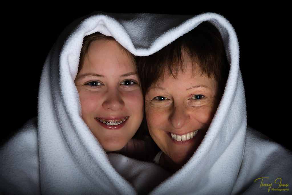 Combining a love heart formed from a blanket
