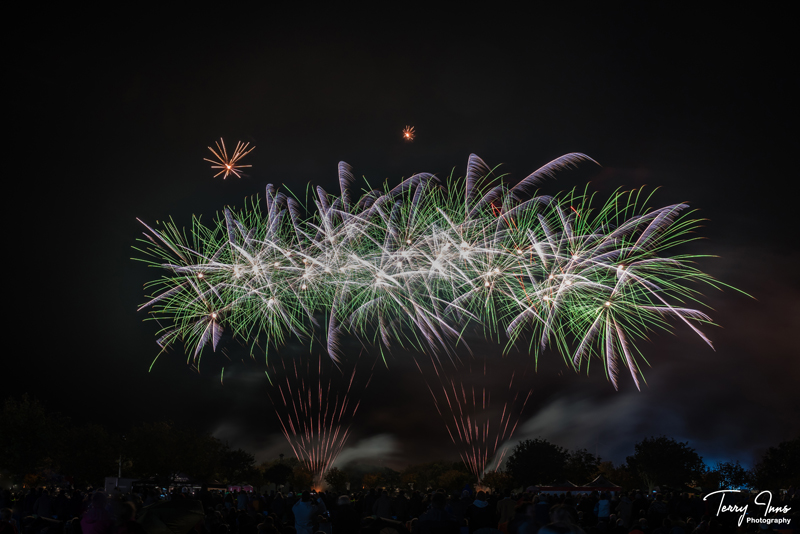 Framing the image is really important with firework photography