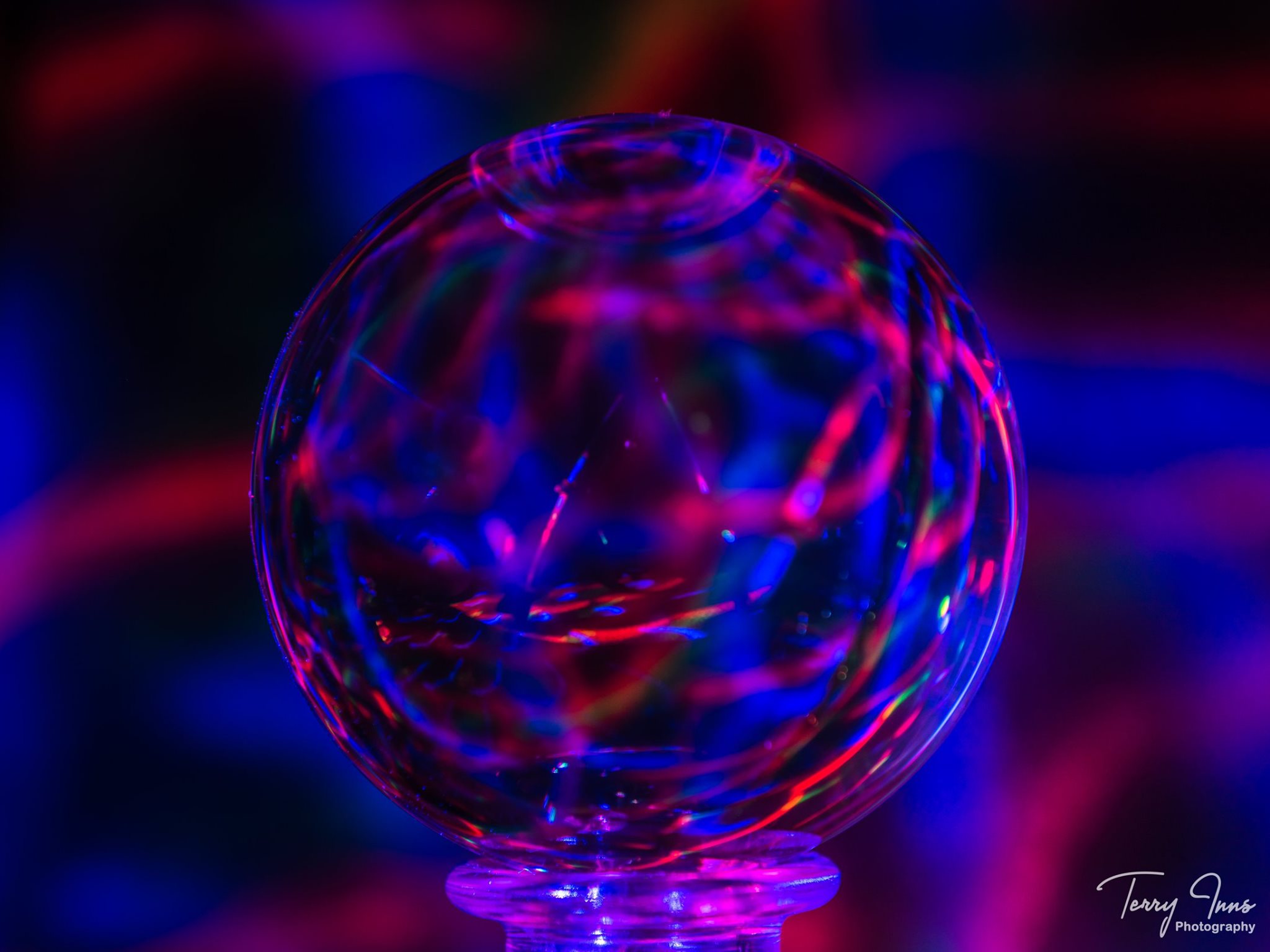 Capturing light reflecting through my new Lensball